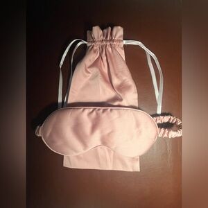 Pink Sleep Mask with Matching Pouch 🎀
